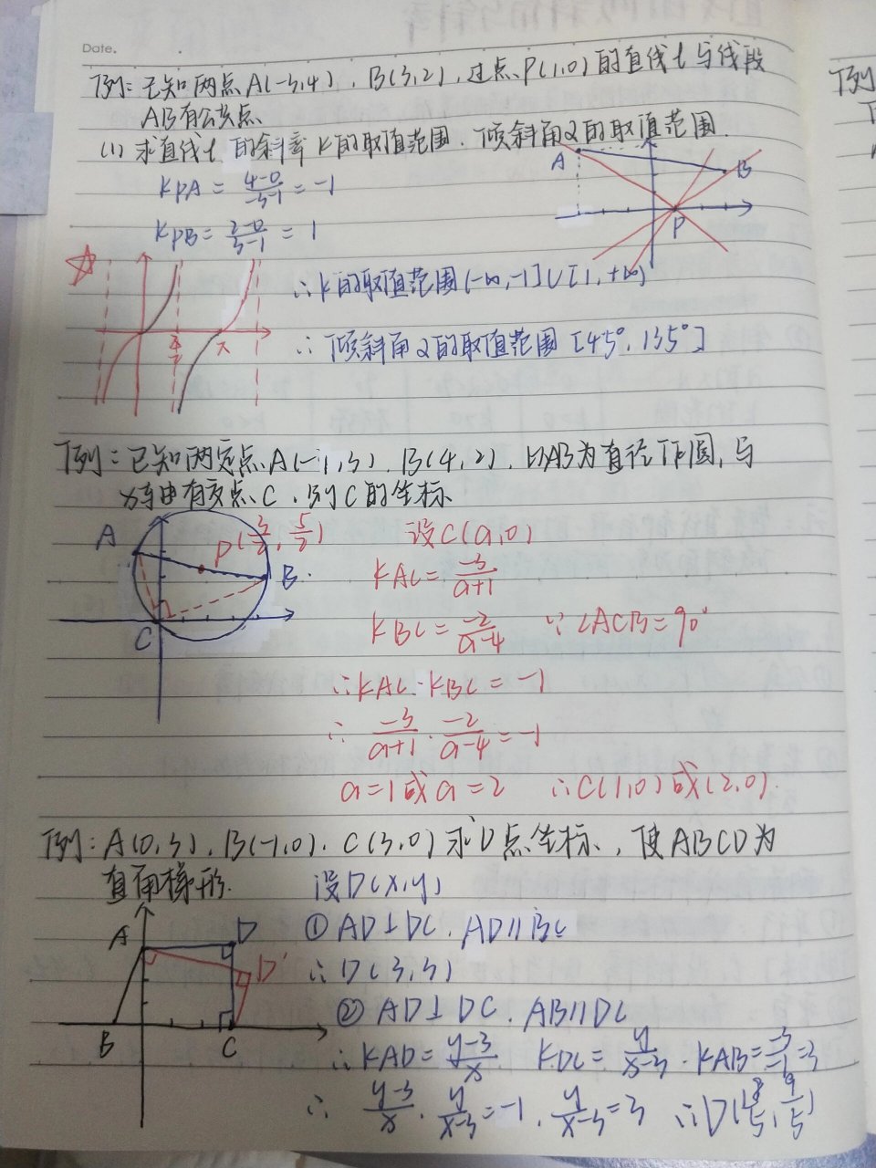 两条直线垂直斜率的关系