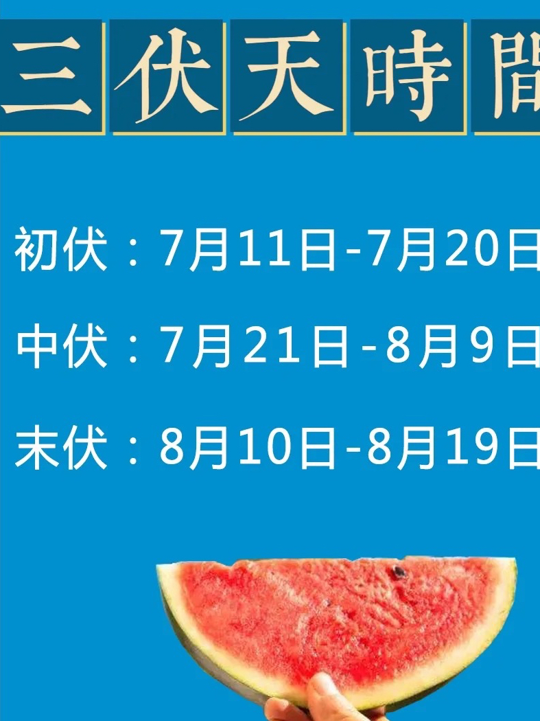 什么是暑伏