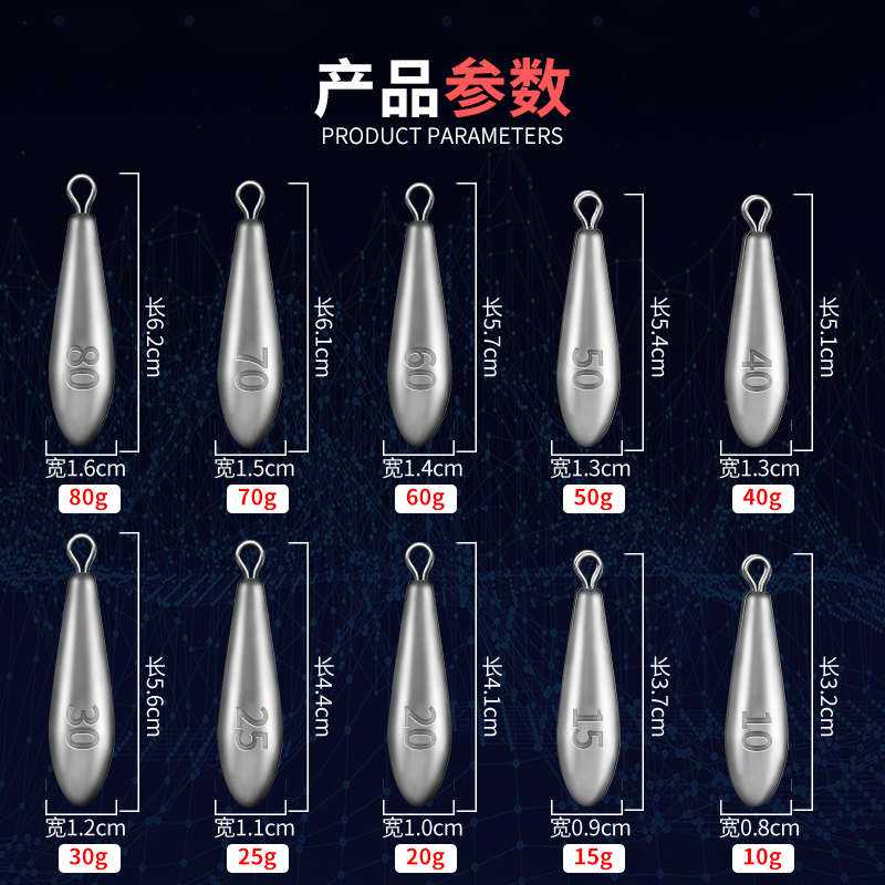 海钓串钩怎么挂铅坠