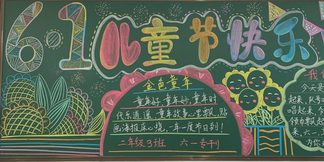 庆祝六一儿童节黑板报