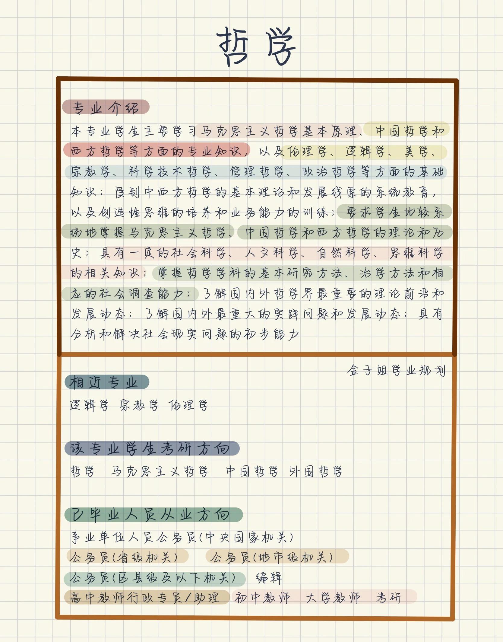 哲学类专业以后可以干什么