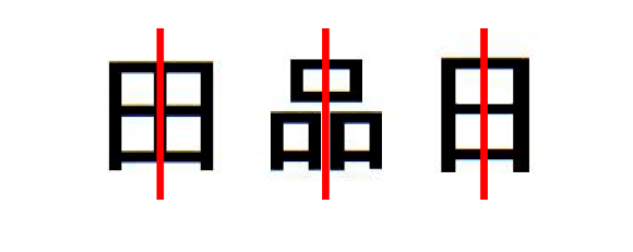 是对称轴的汉字有哪些