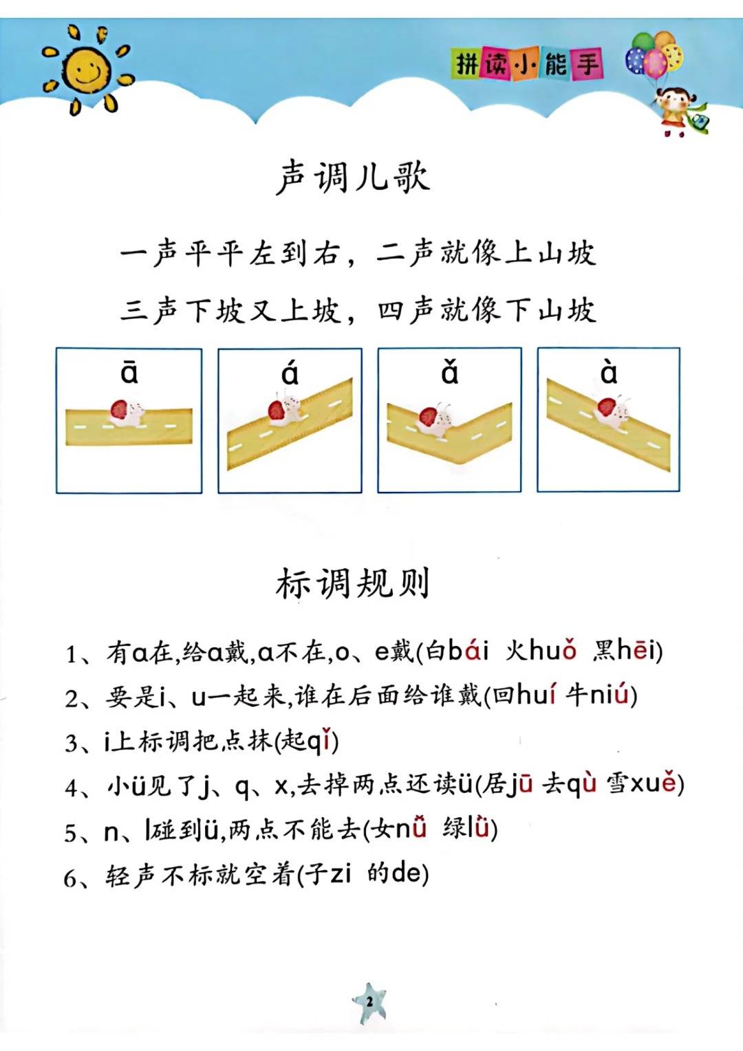 日出拼音声调怎么写