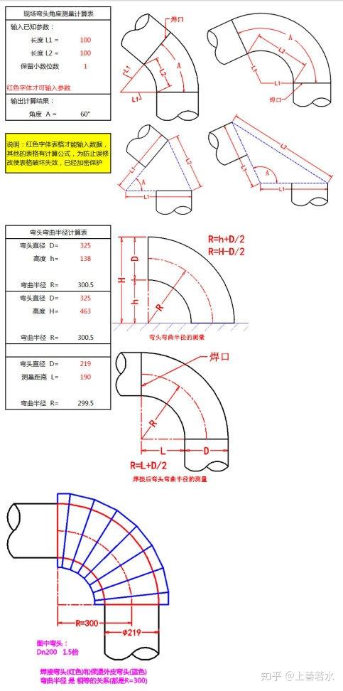 管道45度弯头计算方法是什么