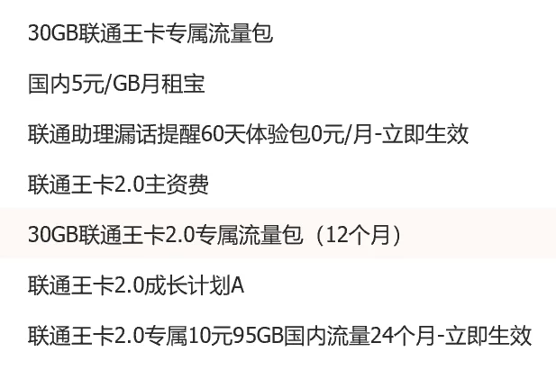联通王卡是什么