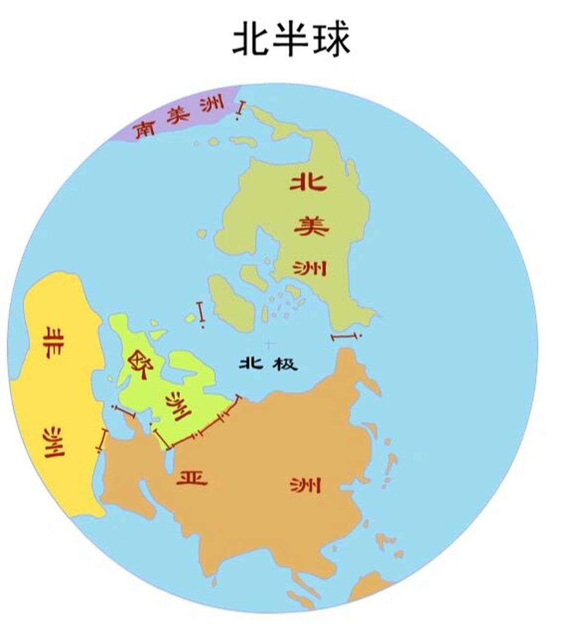 世界有哪五大洲七大洋